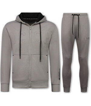 True Rise ICON Joggingpak Heren - Trainingspak Volwassenen - Heren Huispak - Tracksuit Heren - 6153 - Grijs