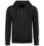 True Rise Heren Trainingspakken - ICON Joggingpak Heren Volwassenen - Heren Huispak - Tracksuit Heren - 6153 - Zwart