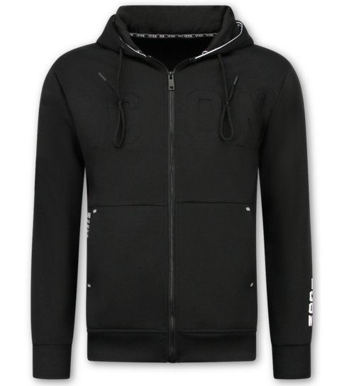 True Rise Heren Trainingspakken - ICON Joggingpak Heren Volwassenen - Heren Huispak - Tracksuit Heren - 6153 - Zwart