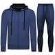 ICON Joggingpak Heren Volwassenen - Heren Trainingspakken - Heren Huispak - Tracksuit - 6153 -Blauw