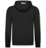 True Rise Trainingspak Heren ICON - Joggingpak Heren Volwassenen - Huispak Heren - Tracksuit - 6157 - Zwart