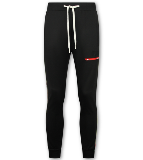 True Rise Trainingspak Heren ICON - Joggingpak Heren Volwassenen - Huispak Heren - Tracksuit - 6157 - Zwart