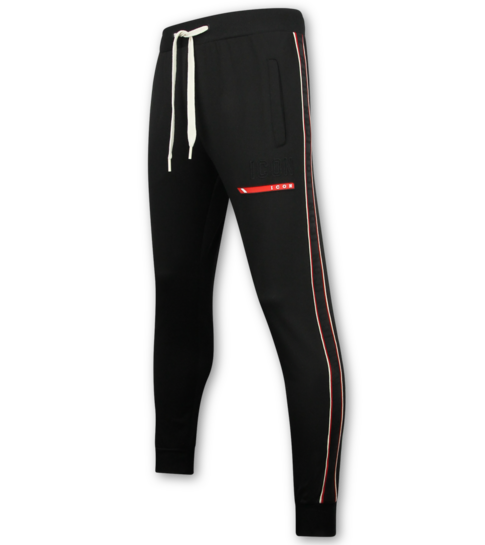 True Rise Trainingspak Heren ICON - Joggingpak Heren Volwassenen - Huispak Heren - Tracksuit - 6157 - Zwart