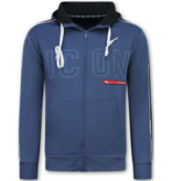 True Rise Trainingspakken Heren ICON - Joggingpak Heren - Huispak Heren Volwassenen - Tracksuit - 6157 - Blauw