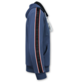 True Rise Trainingspakken Heren ICON - Joggingpak Heren - Huispak Heren Volwassenen - Tracksuit - 6157 - Blauw