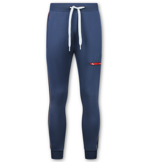 True Rise Trainingspakken Heren ICON - Joggingpak Heren - Huispak Heren Volwassenen - Tracksuit - 6157 - Blauw
