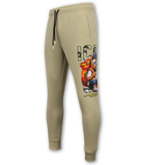 True Rise Tweedelige Set ICON- Trainingspak Heren - Joggingpak Heren - Huispak Heren - 088 - Bruin