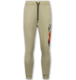 True Rise Tweedelige Set ICON- Trainingspak Heren - Joggingpak Heren - Huispak Heren - 088 - Bruin