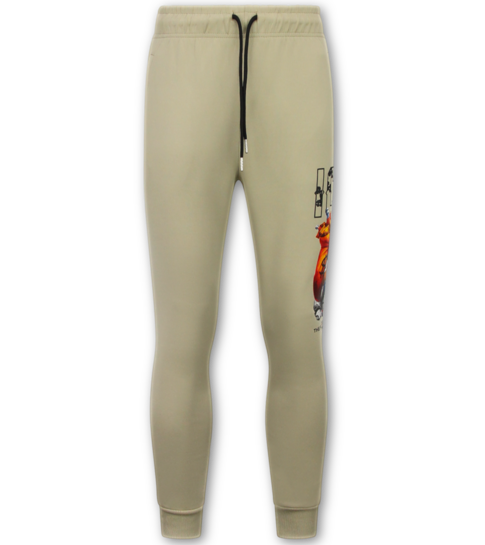 True Rise Tweedelige Set ICON- Trainingspak Heren - Joggingpak Heren - Huispak Heren - 088 - Bruin