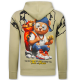 True Rise Tweedelige Set ICON- Trainingspak Heren - Joggingpak Heren - Huispak Heren - 088 - Bruin