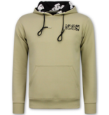 True Rise Tweedelige Set ICON- Trainingspak Heren - Joggingpak Heren - Huispak Heren - 088 - Bruin