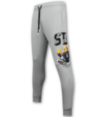 True Rise Simpsons Tweedelige Set - Heren Trainingspakken Volwassenen - Joggingpak Heren - Huispak Heren - 089 - Grijs