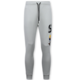 True Rise Simpsons Tweedelige Set - Heren Trainingspakken Volwassenen - Joggingpak Heren - Huispak Heren - 089 - Grijs