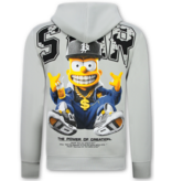 True Rise Simpsons Tweedelige Set - Heren Trainingspakken Volwassenen - Joggingpak Heren - Huispak Heren - 089 - Grijs