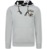 True Rise Simpsons Tweedelige Set - Heren Trainingspakken Volwassenen - Joggingpak Heren - Huispak Heren - 089 - Grijs