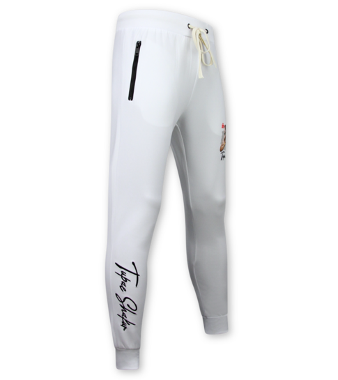 True Rise 2Pac Kleding  - Joggingpak Heren - Tupac Trainingspakken Heren - 3389 - Wit