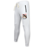 True Rise 2Pac Kleding  - Joggingpak Heren - Tupac Trainingspakken Heren - 3389 - Wit