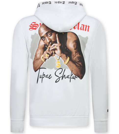 True Rise 2Pac Kleding  - Joggingpak Heren - Tupac Trainingspakken Heren - 3389 - Wit