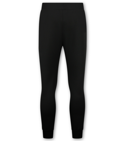 True Rise Trainingspak Heren - Joggingpak Heren Volwassenen - Teddy Bear Huispak Heren  - 6052- Zwart/Blauw