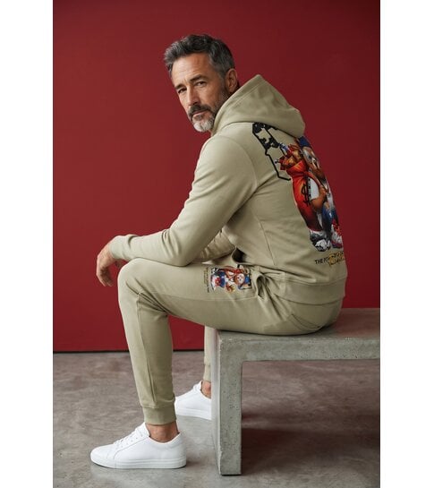 True Rise Tweedelige Set ICON- Trainingspak Heren - Joggingpak Heren - Huispak Heren - 088 - Bruin