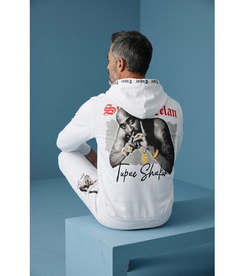 True Rise 2Pac Kleding  - Joggingpak Heren - Tupac Trainingspakken Heren - 3389 - Wit