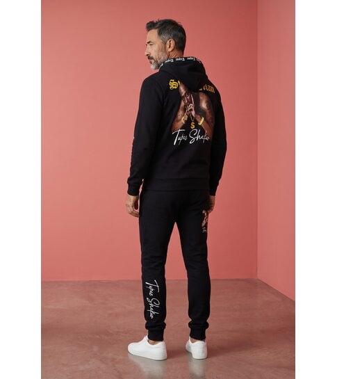 True Rise Tupac Kleding  - Joggingpak Heren  2Pac - Tupac Trainingspakken Heren - 3389 - Zwart