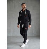 True Rise Trainingspak Heren ICON - Joggingpak Heren Volwassenen - Huispak Heren - Tracksuit - 6157 - Zwart