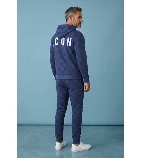 True Rise Trainingspak Heren ICON - Tracksuit Heren Twinset - Joggingpak Heren Volwassenen -5837- Blauw