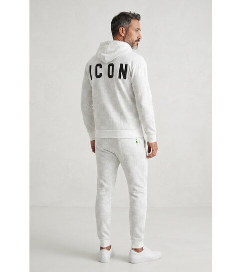 True Rise Trainingspak Heren ICON - Tracksuit Heren Twinset - Joggingpak Heren Volwassenen -5837- Wit