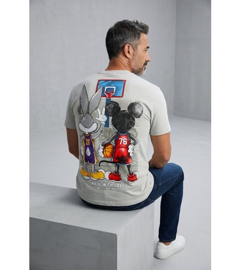 True Rise T-shirts Heren Grappig  - T shirt Heren met Print - Oversized T shirt Heren -303- Grijs