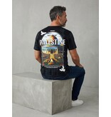 True Rise Palestine Oversized Heren T shirt  - Heren Tshirt met Opdruk - 185-  Zwart