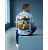 True Rise Palestine Heren T shirt  - Heren Tshirt met Opdruk - 185-  Blauw