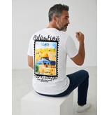 True Rise Free Palestine Shirt - Heren Tshirt met Opdruk - T shirt Heren met Print - 190-  Wit