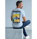 True Rise Palestina Shirt Heren - Heren Tshirt met Opdruk - T shirt Heren met Print - 190-  Blauw