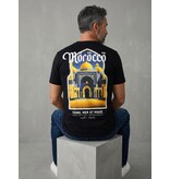True Rise Morocco Heren Shirts - T shirt Heren met Print - Heren Tshirt met Opdruk - 186-  Zwart