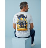 True Rise Marokko Heren Shirts  - T shirt Heren met Print - Heren Tshirt met Opdruk - 186-  Blauw