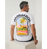 True Rise Marrakech T shirt Heren met Print - Heren Tshirt met Opdruk - Oversized T shirt Heren -1858- Wit