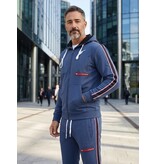 True Rise Trainingspakken Heren ICON - Joggingpak Heren - Huispak Heren Volwassenen - Tracksuit - 6157 - Blauw