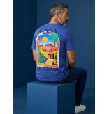 True Rise Casablanca Heren Shirts  - T shirt Heren met Print - Heren Tshirt met Opdruk - 1989- Blauw