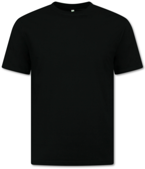 True Rise Oversized T shirt Heren  - Effen T shirt Heren  Blanco - MD6530 - Zwart