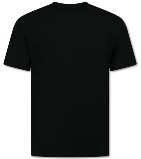 True Rise Oversized T shirt Heren  - Effen T shirt Heren  Blanco - MD6530 - Zwart