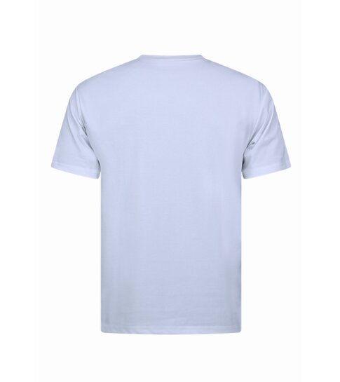 True Rise Oversized T shirt Heren  - Effen T shirt Heren  Blanco - MD6530 - Wit