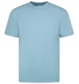 True Rise Oversized T shirt Heren  - Effen T shirt Heren  Blanco - MD6530 - Licht Blauw