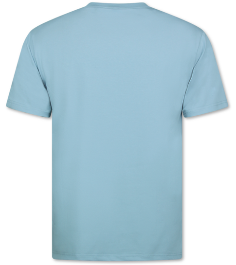 True Rise Oversized T shirt Heren  - Effen T shirt Heren  Blanco - MD6530 - Licht Blauw