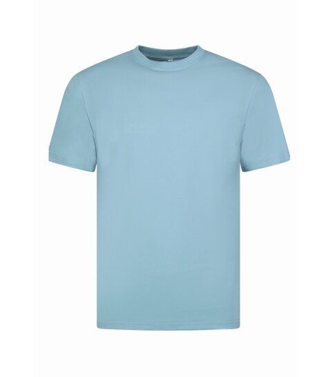 True Rise Oversized T shirt Heren  - Effen T shirt Heren  Blanco - MD6530 - Licht Blauw