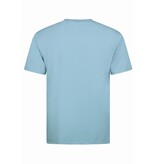 True Rise Oversized T shirt Heren  - Effen T shirt Heren  Blanco - MD6530 - Licht Blauw