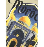 True Rise Heren Tshirt met Opdruk - Morocco Heren Shirts - T shirt Heren met Print - 186-  Bruin