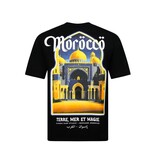 True Rise Morocco Heren Shirts - T shirt Heren met Print - Heren Tshirt met Opdruk - 186-  Zwart