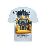 True Rise Marokko Heren Shirts  - T shirt Heren met Print - Heren Tshirt met Opdruk - 186-  Blauw