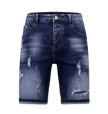 Enos Korte Broek Heren Stretch - Denim Short - 939 - Blauw